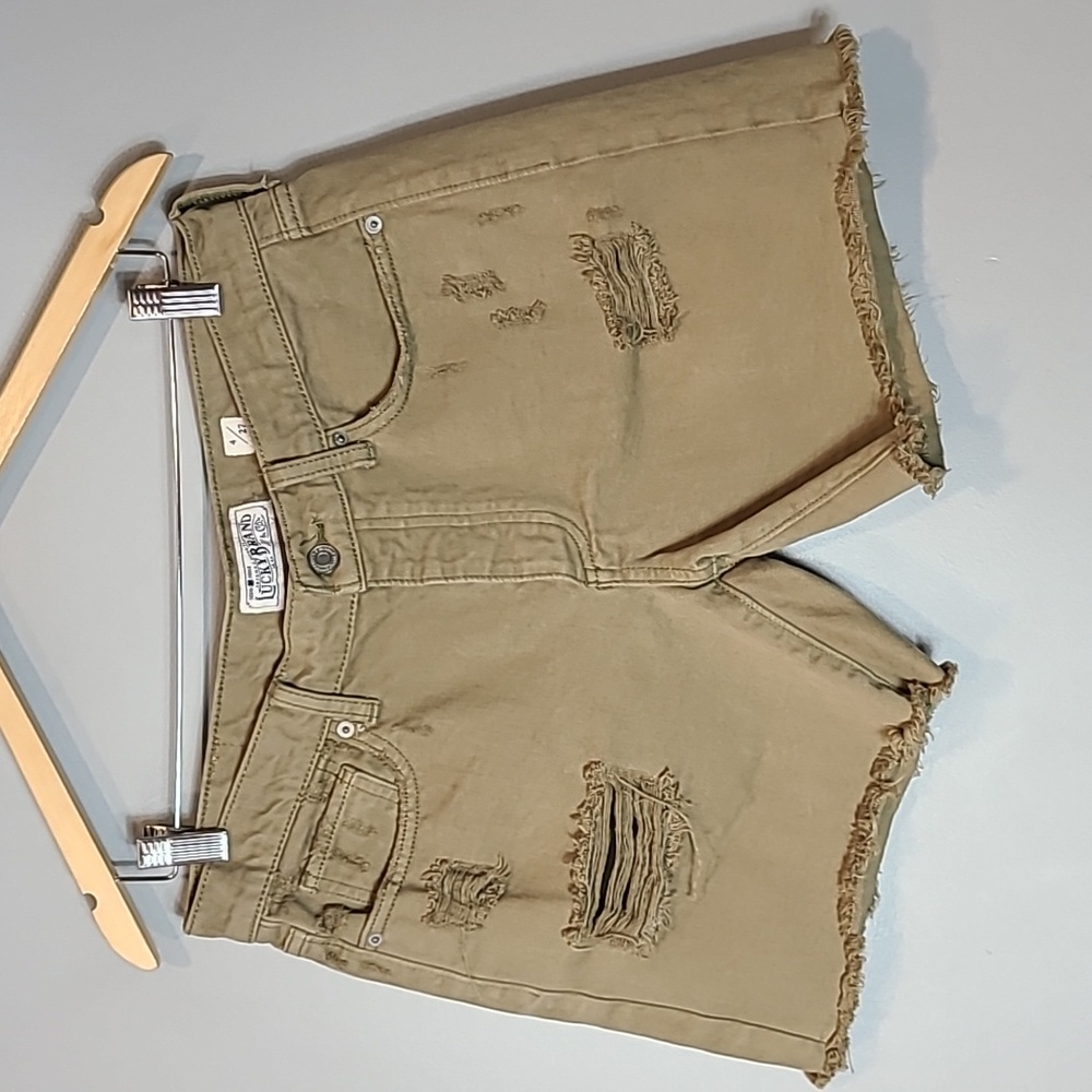 Lucky Brand The Boyfriend Short Green Size 4 Bohemian Grunge